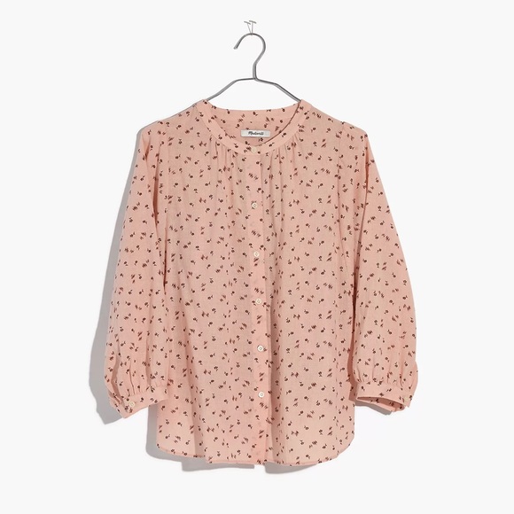 Madewell Peasant Top in Delicate Floral (XXS) - Picture 4 of 10